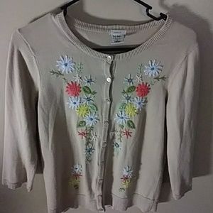Old Navy perfect fit embroidered cardigan.